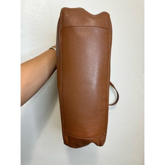 Longchamp Tan Pebbled Leather Tote Bag - Picture 3 of 11